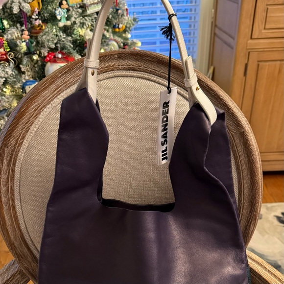 Jil Sander x Raf Simons FW2011 Bi-Color Leather Market Hobo Bag Rare - Picture 5 of 12